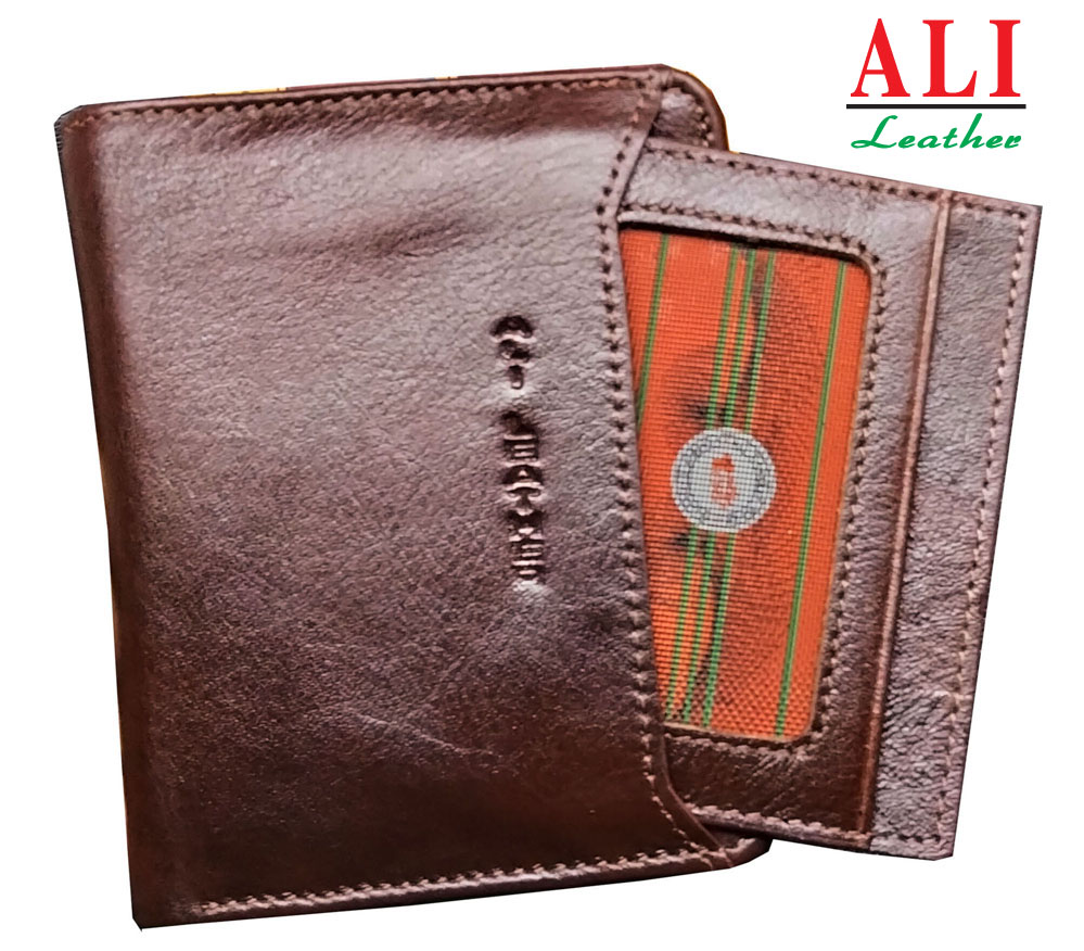 Cheap CONTACTS Genuine Leather Men's Wallet Short Purse For Men
